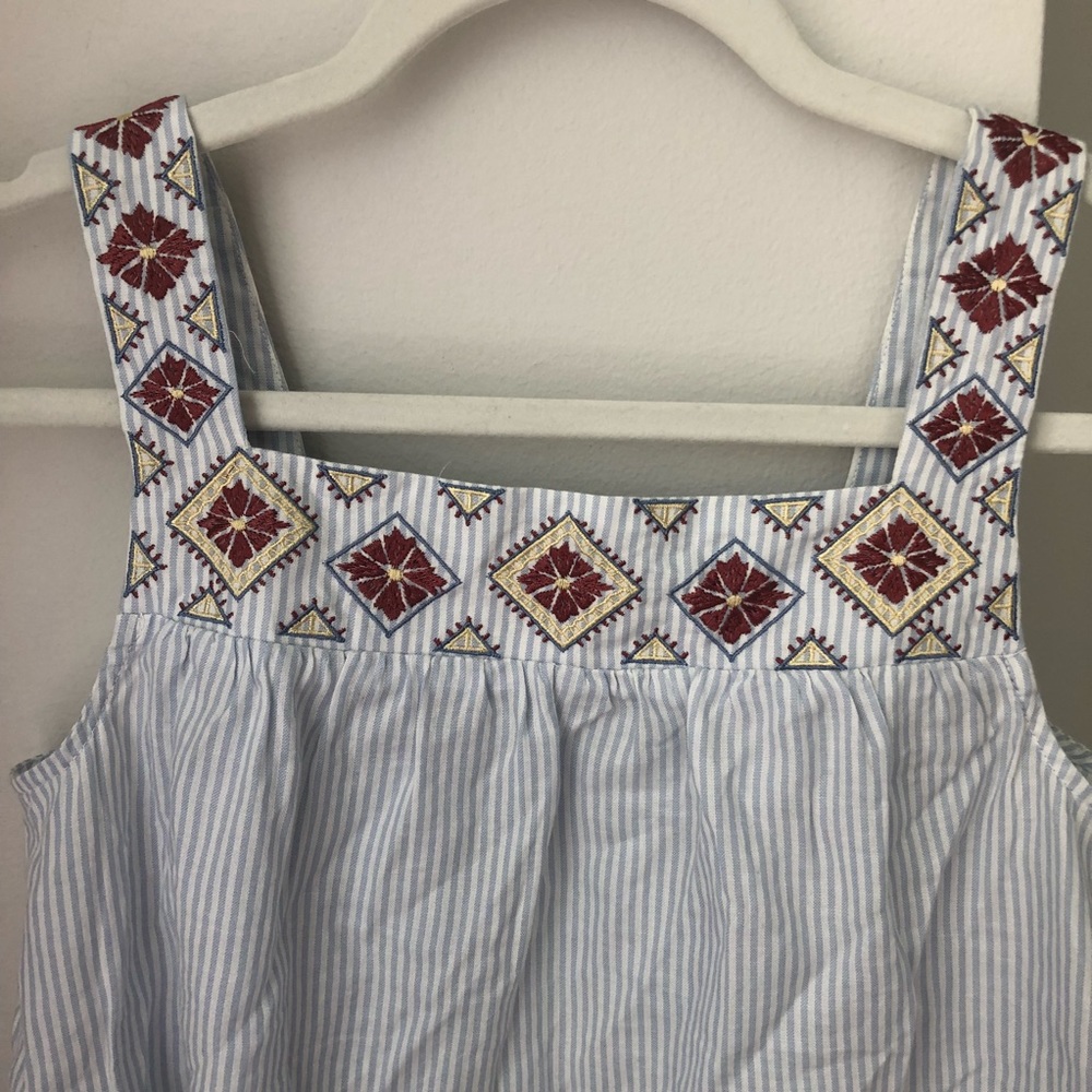 Madewell embroidered top